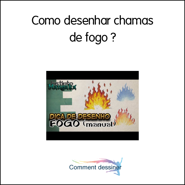 Como desenhar chamas de fogo